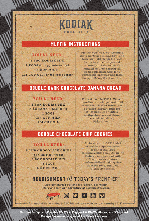 Kodiak Cakes Double Dark Chocolate Muffin Mix 14 OZ