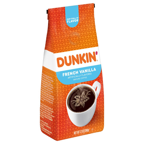 Dunkin' Coffee Ground French Vanilla 12 OZ