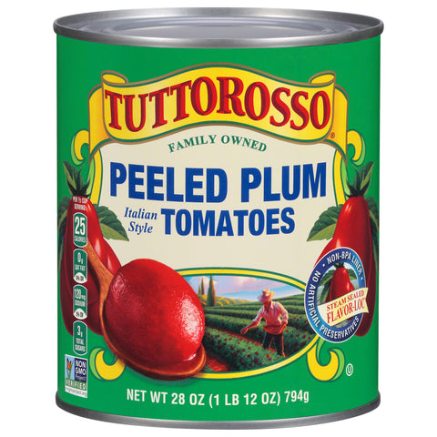 Tuttorosso Peeled Plum Tomatoes Italian Style 28 OZ