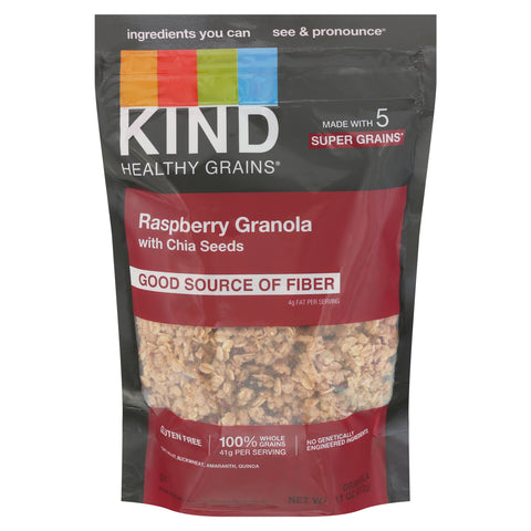 Kind Healthy Grains Raspberry Clusters With Chia Seeds 11 OZ