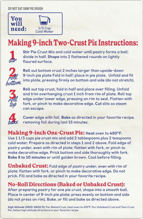 Betty Crocker Mix Pie Crust 11 OZ