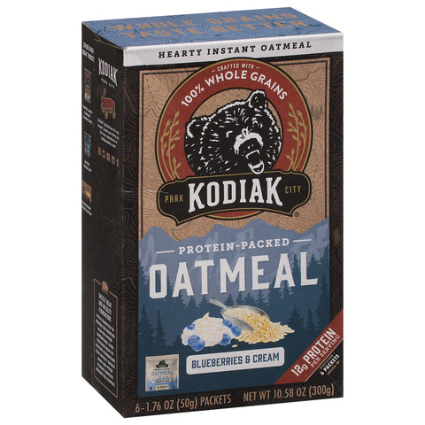 Kodiak Oatmeal Instant Protein Blueberries and Cream 10.58 OZ