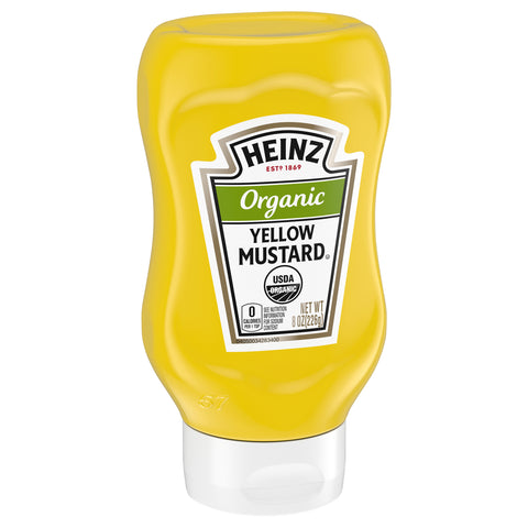 Heinz Organic Yellow Mustard 8 OZ