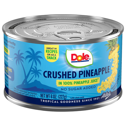 Dole Pineapple Crushed In 100% Juice 8 OZ
