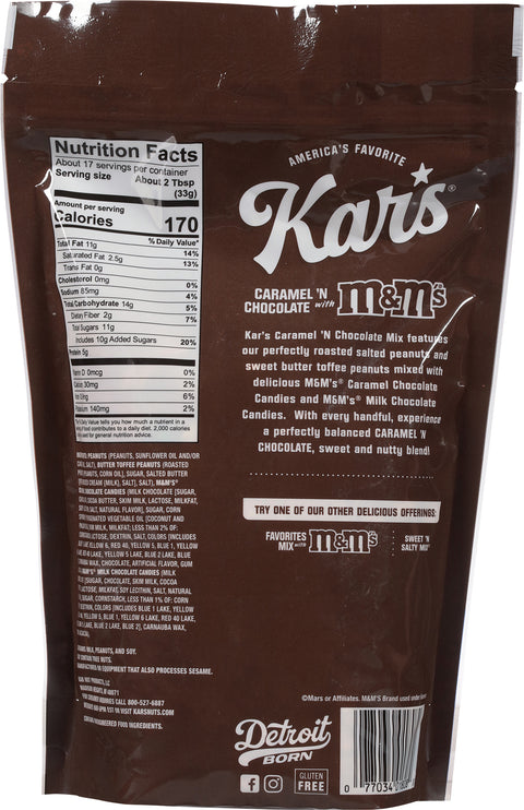 Kar's Caramel 'N Chocolate with M&M's Trail Mix 20 oz
