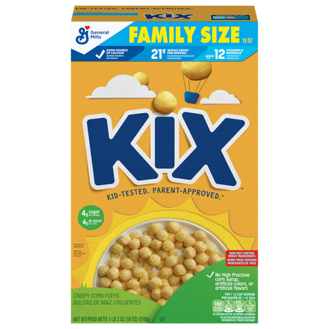 General Mills Kix Cereal 18 OZ