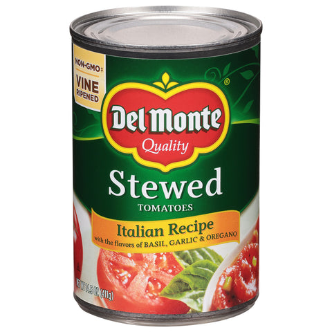 Del Monte Tomatoes Stewed Italian Recipe 14.5 OZ