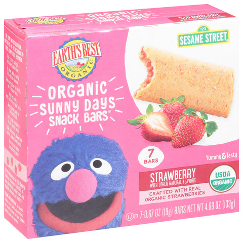 Earth's Best Organic Snack Bars Strawberry 4.69 OZ