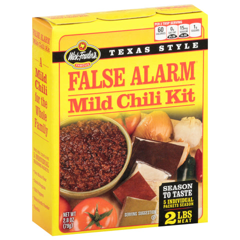 Wick Fowler's False Alarm Mild Texas Chili Kit 2.8 OZ