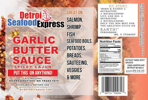 Detroit Seafood Express Cajun Seafood Boil Sauce — 3-Bottle Pack