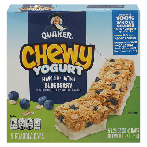 Quaker Blueberry Granola Bars 6.1 OZ