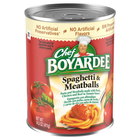 Chef Boyardee Spaghetti And Meat Pasta Can  14.5 OZ