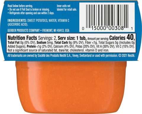 Gerber 1st Foods Sweet Potato 4 OZ