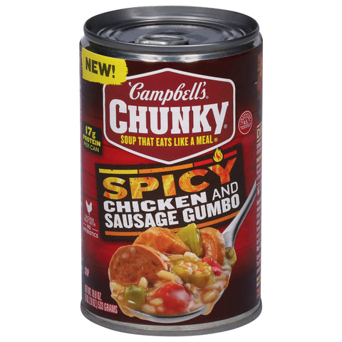 Campbell's Spicy Chicken & Sausage Gumbo Soup 18.8 OZ