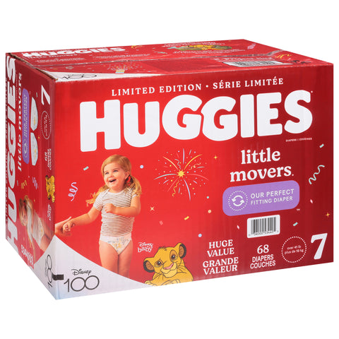 Huggies Little Movers Diapers Size 7 Disney Baby 68 ea