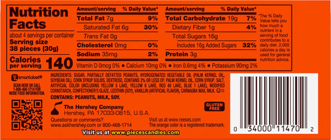 Reeses Pieces Candy Big Box 4 OZ