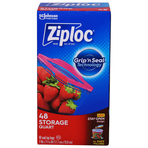 Ziploc Storage Bags Quart 48 CT