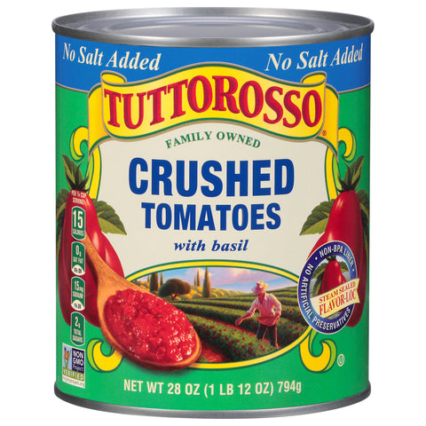 Tuttorosso Crushed Tomatoes No Salt Added 28 OZ