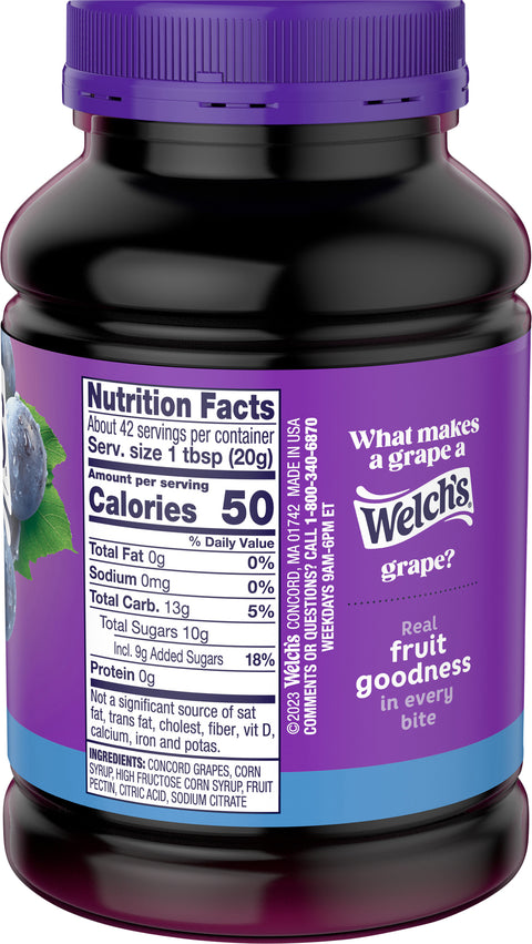 Welch's Grape Jam 30 OZ