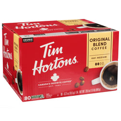 Tim Horton'S K-Cups Original Blend Coffee - 0.37 OZ Pods 80 Pack