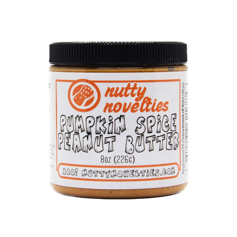 Nutty Novelties Pumpkin Spice Peanut Butter (Seasonal - Ships 8/14 - 11/1) - 8 OZ 12 Pack
