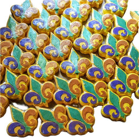 Essentially Nola Carnival Fleur de Lis bath Bomb - 5.5 OZ 6 Pack