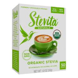 Stevita Naturals Stevita Organic Original Stevia w/Erythritol Packets - 50 CT 6 Pack