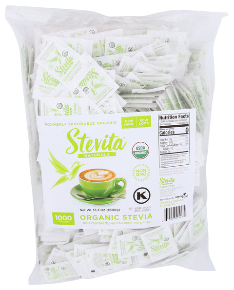 Stevita Naturals Stevita Organic Original Stevia Blend - 1000 CT 2 Pack