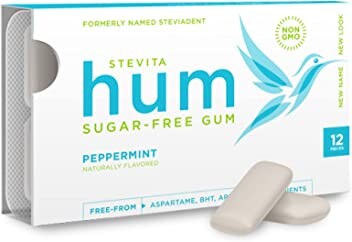 Stevita Naturals Stevita Hum Gum Peppermint - 12 CT 12 Pack