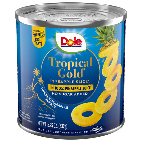 Dole Tropical Gold Pineapple Slices 15.25 OZ