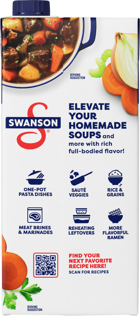 Swanson Unsalted Beef Broth 32 OZ