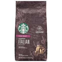 Starbucks Ground Coffee Dark Roast Italian Roast - 18 OZ 6 Pack