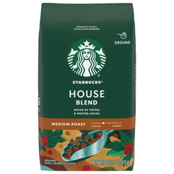 Starbucks Ground Coffee House Blend - 18 OZ 6 Pack