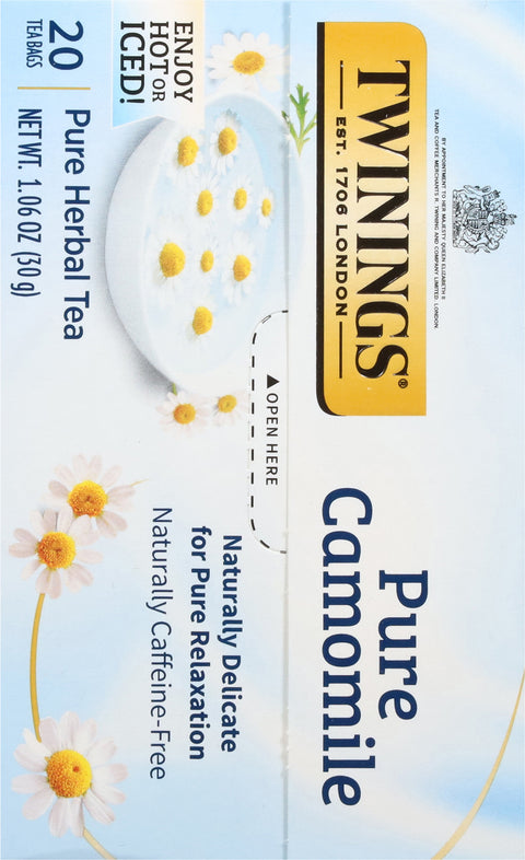 Twinings Pure Chamomile Herbal Tea 20 CT