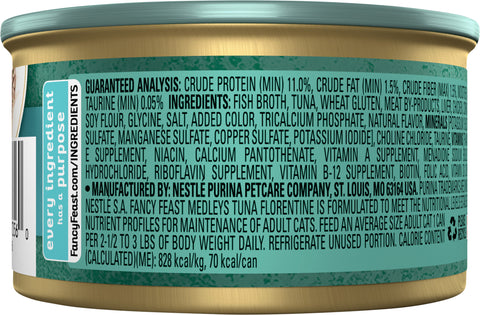 Fancy Feast Medleys Tuna Florentine With Garden Greens 3 OZ