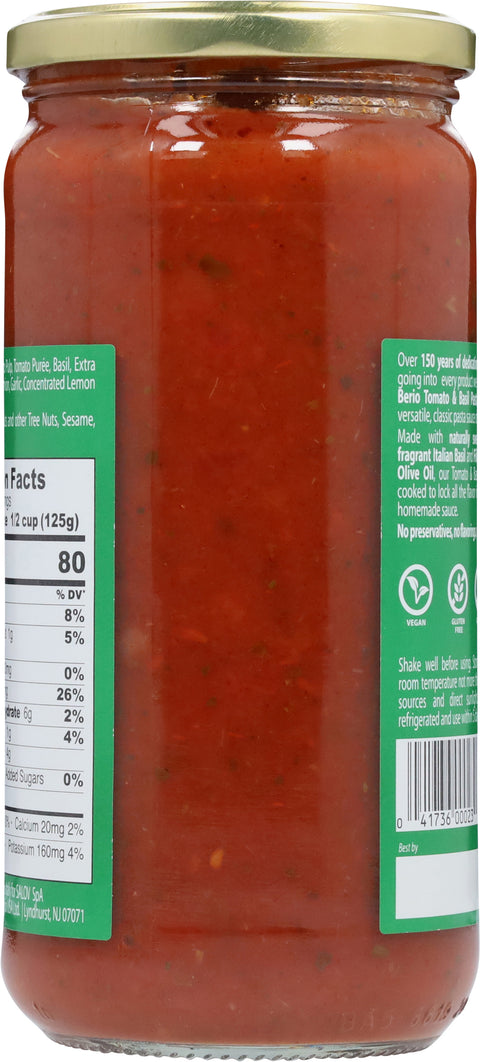 Filippo Berio Tomate Basil Pasta Sauce 24 OZ