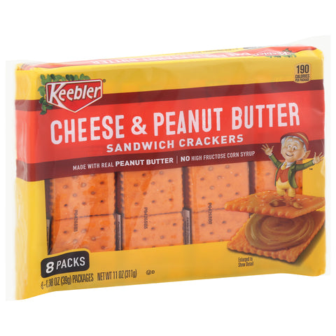 Keebler Sandwich Cracker Cheese & Peanut Butter 11 OZ