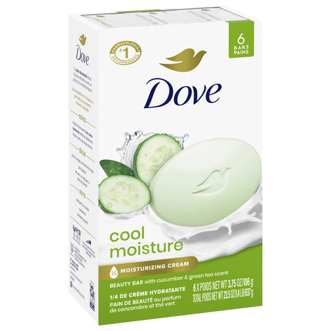 Dove Go Fresh Cool Moisture Cucumber & Green Tea Bar Soap 22.5 OZ