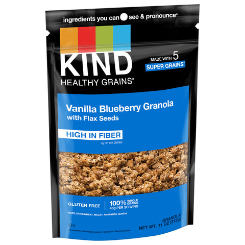 Kind Healthy Grains Vanilla Blueberry Clusters With Flax Seeds 11 OZ