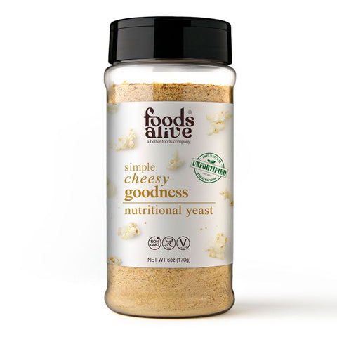 Foods Alive Inc Simple Cheesy Goodness / Nutritional Yeast Shaker Jar - 6 OZ 6 Pack