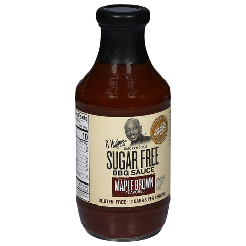 G Hughes Sugar Free Maple Brown Sugar BBQ Sauce 18 OZ