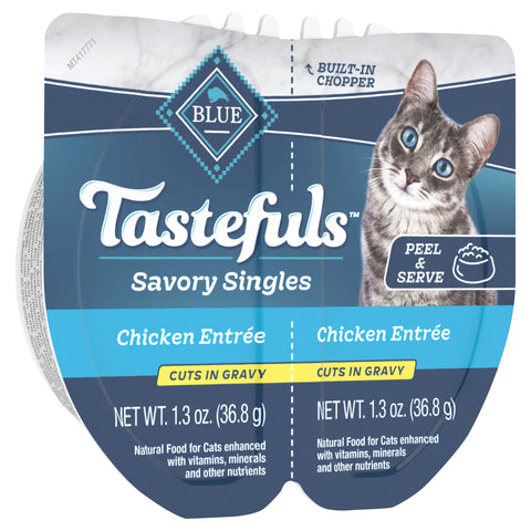 Blue Buffalo Blue Tastefuls Savory Singles Cuts in Gravy Chicken Entree Food for Cats 2