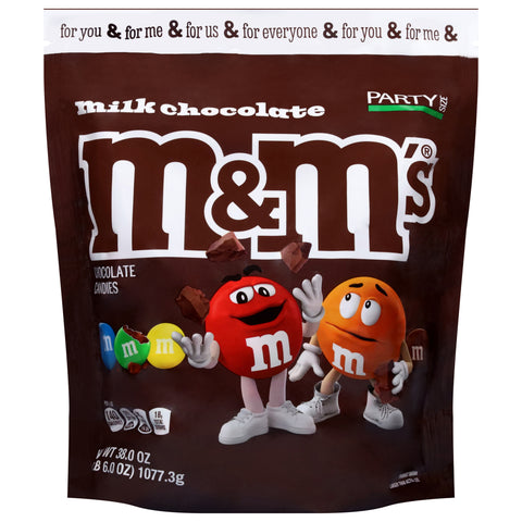 M&M's Milk Chocolate Party Size Chocolate Candies 38.0 oz