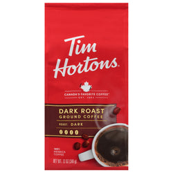 Tim Horton'S Ground Coffee Dark Roast - 12 OZ 6 Pack