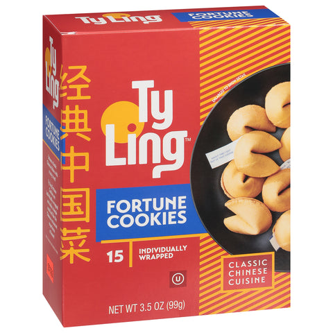 Ty Ling Individual Wrapped Fortune Cookies 3.5 OZ