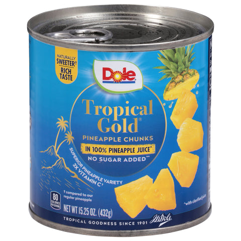 Dole Tropical Gold Pineapple Chunks 15.25 OZ