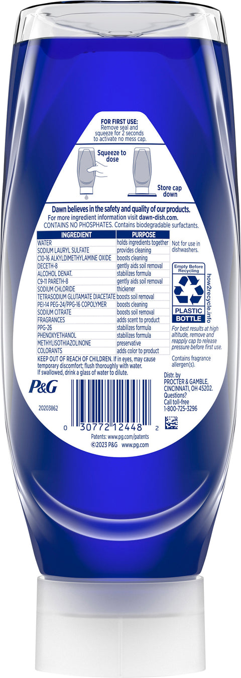 Dawn Platinum Ez-Squeeze Wild Jasmine Dishwashing Liquid  18 FZ