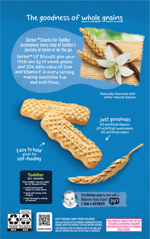 Gerber Graduates Lil Biscuits Whole Grain Biter Biscuits 4.44 OZ