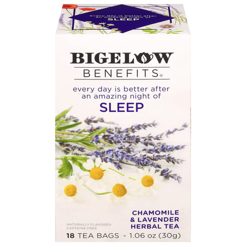 Bigelow Benefits Chamomile & Lavendar Herbal Tea 18 CT