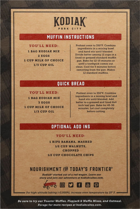 Kodiak Protein-Packed Banana Muffin and Quick Bread Mix 14 oz